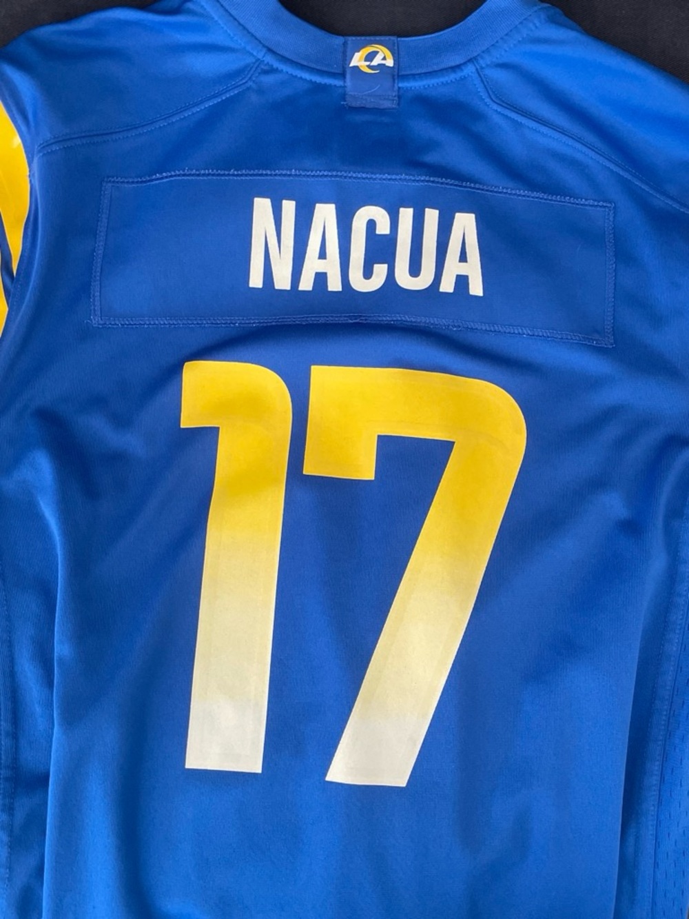 #17 Nacua Blue Men's Football Jersey